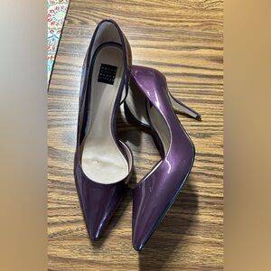 Purple iridescent pumps. Size 6.5